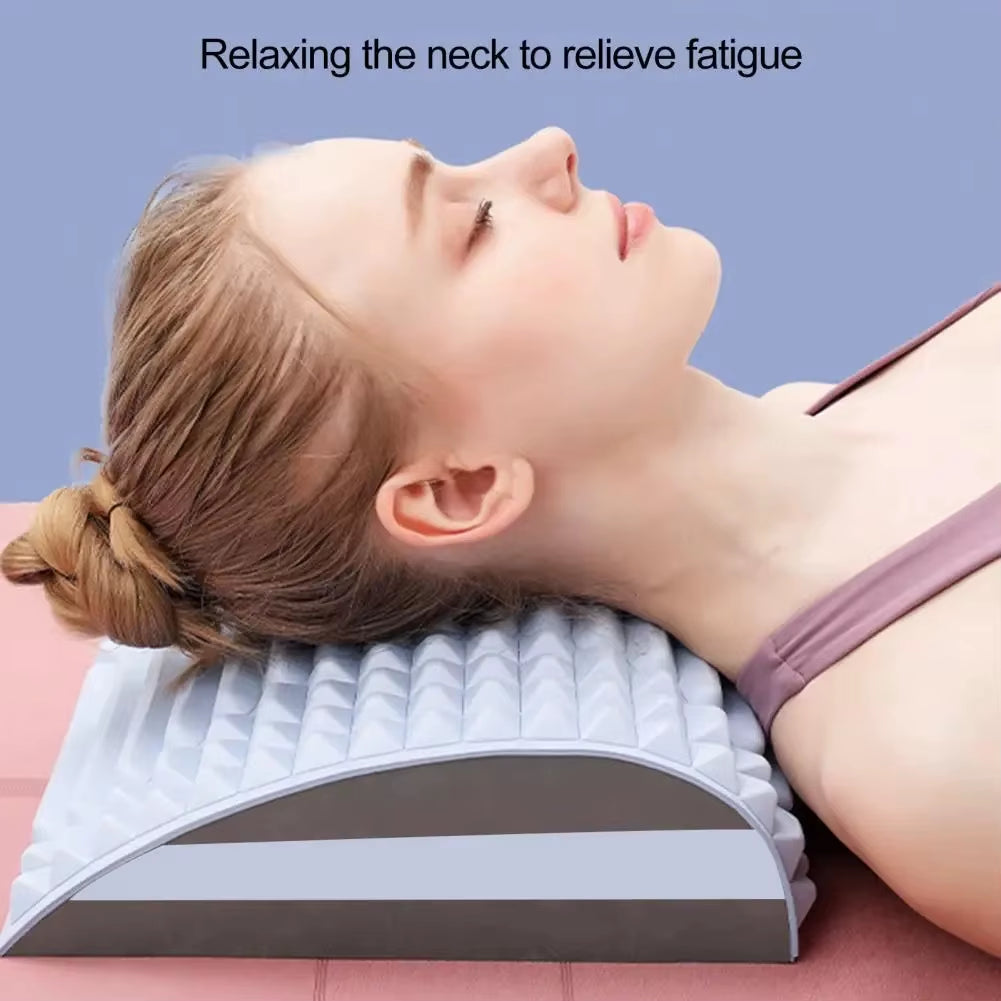 Ultimate Back Stretcher and Neck Pillow - Posture Corrector & Lumbar Support Massager for Pain Relief and Relaxation